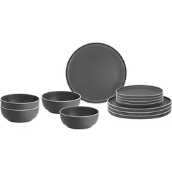 Brunner Dolomit Geschirr-Set 12-tlg. grau für 4 Personen