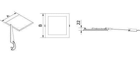 GTV MATIS PLUS LED-inbouwspot, 19W, 1520lm, 3000K, wit