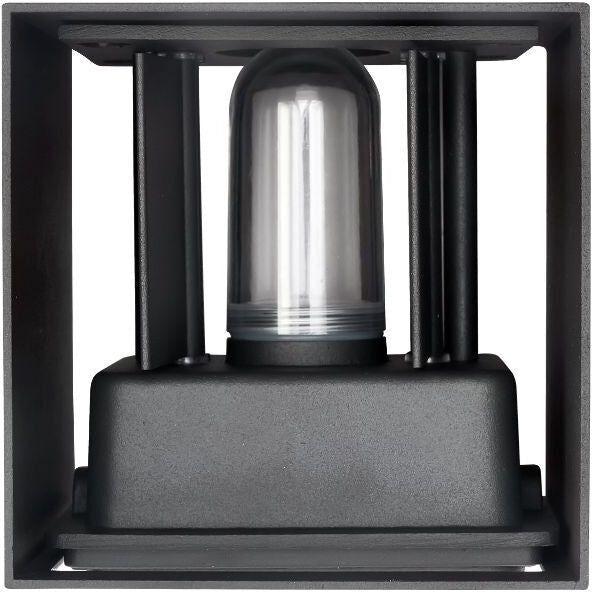 LED Line Applique Murale Noire IP65 Cube pour Ampoule G9