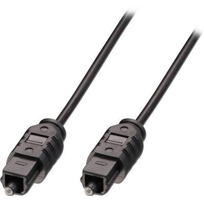 LINDY 35215 Toslink Audio Anschlusskabel [1x Toslink-Stecker (ODT) - 1x Toslink-Stecker (ODT)] 10.00 m Grau