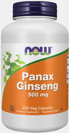 NOW PANAX GINSENG 500mg 250 CAPSULAS