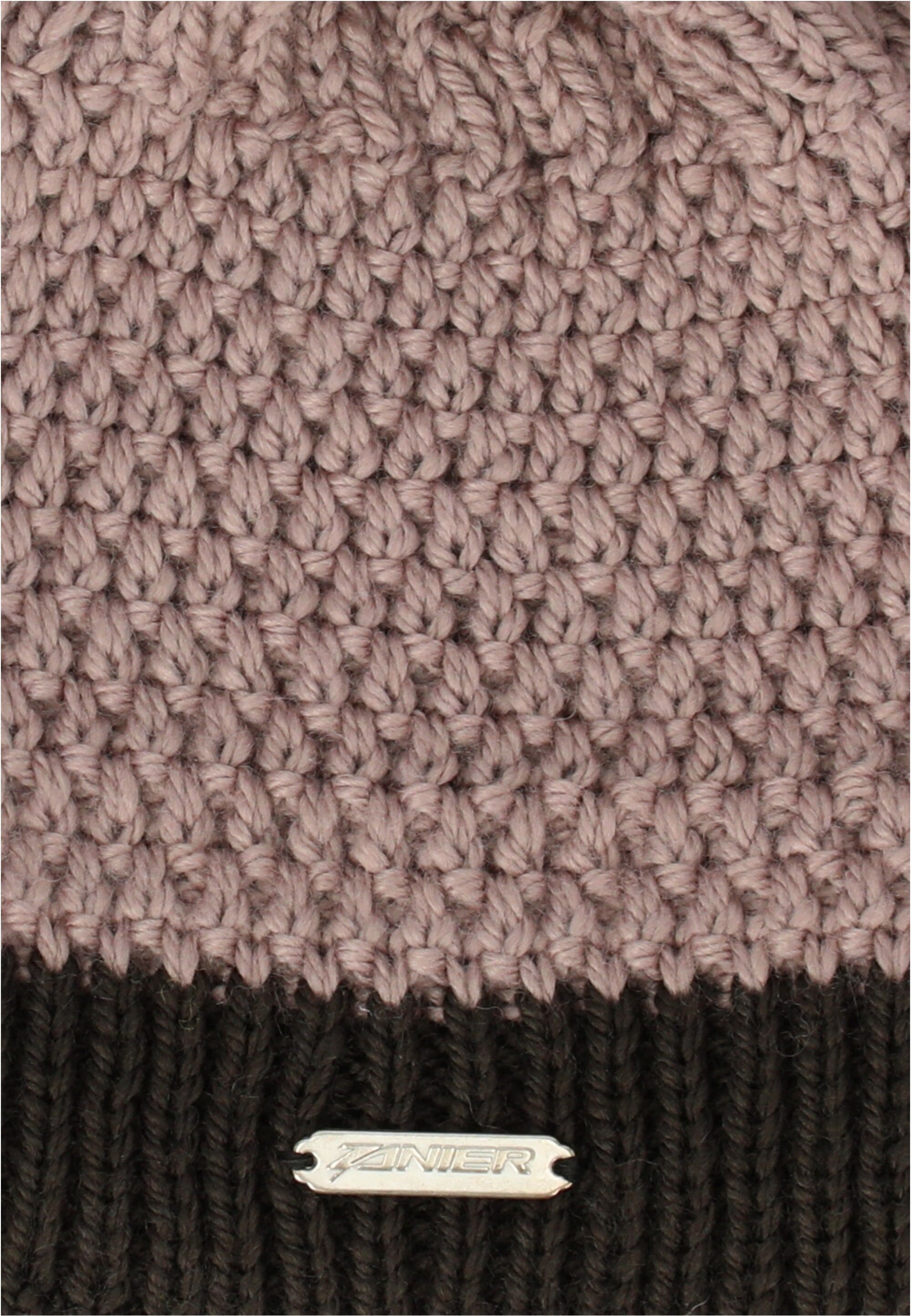 Beanie ZANIER "Ranna UX", Herren, braun, mehrfarbig, Mützen Beanie, im wärmenden und angesagten Design