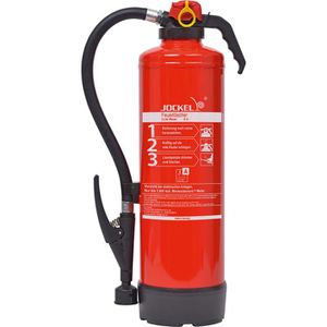 Jockel Feuerlöscher W6JX 21 Classic, 6 Liter, Wasserlöscher, 21A, Schlagknopf, fluorfrei