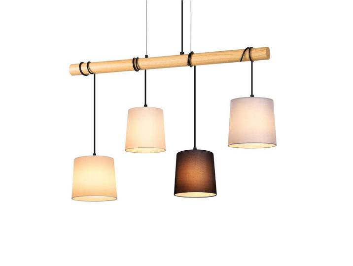 ZMH Pendelleuchte Christopher 25/2.5/175 cm, Weiß, Metall, Mode, E27, 2.5x175x25 cm, Lampen & Leuchten, Innenbeleuchtung, Hängeleuchten, Pendelleuchten