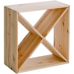 Zeller Present Weinregal - B/H/T ca. 25.00x52.00x52.00