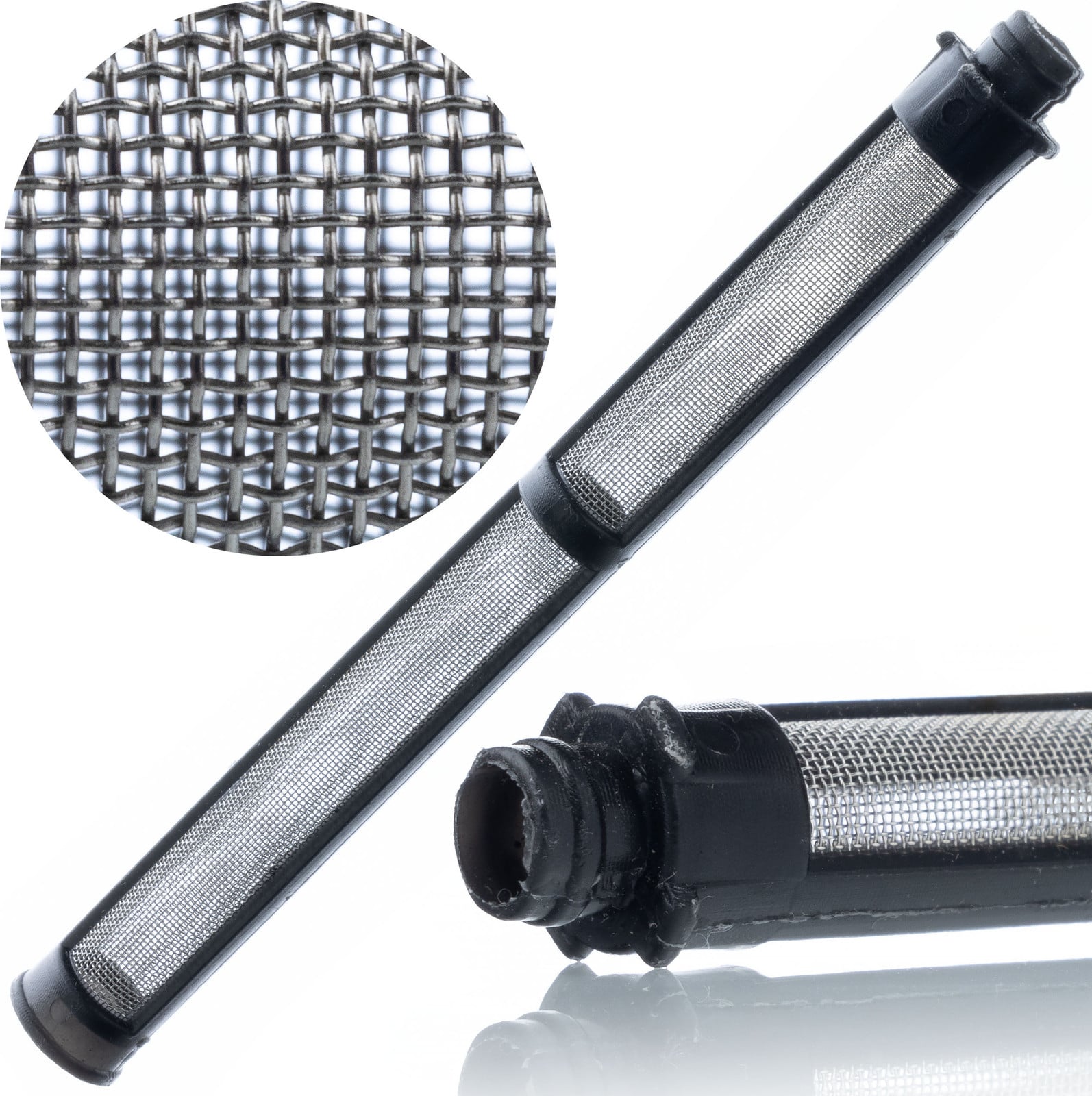 ROSFIX Vingerfilter Spuitmond 60 Mesh voor Verfspuitwerk, Ø9mm x 110mm