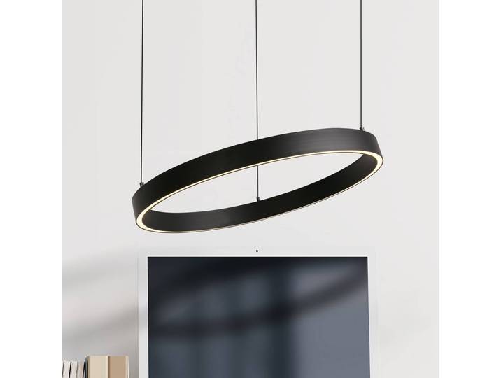 Searchlight Hängeleuchte Layla, dimmbar, schwarz, für Wohn- / Esszimmer, Metall, Modern