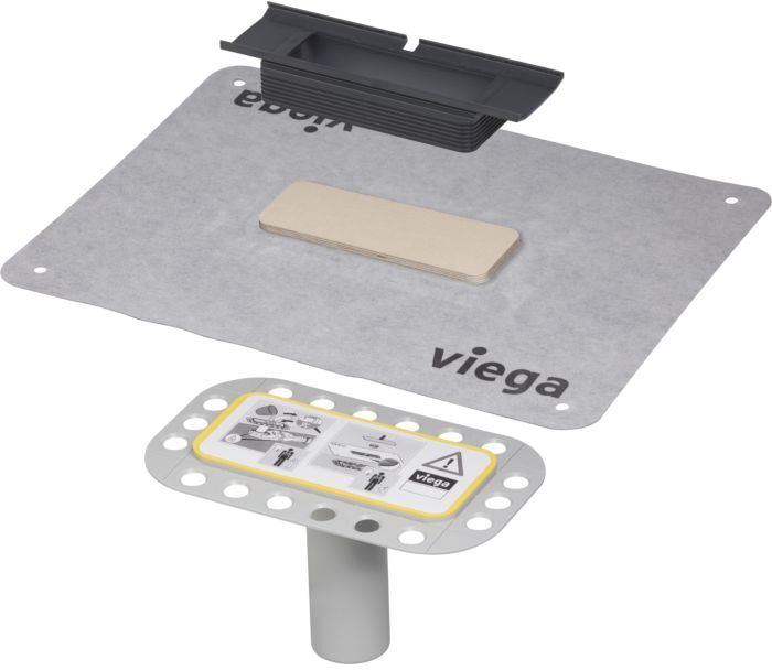 Viega Advantix Cleviva Duschrinnen-Ablauf 797270 DN 50, Ablauf senkrecht