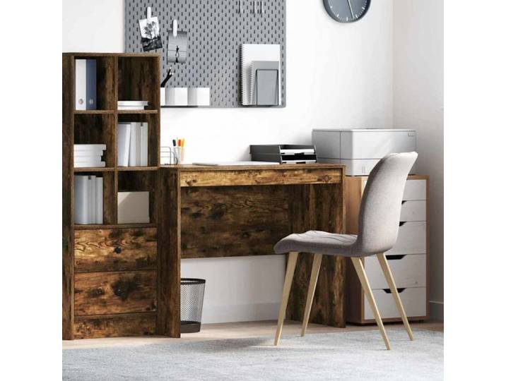 Bureau - rehausse bureau Vidaxl Bureau Chêne fumé 90 x 50 x 76 cm