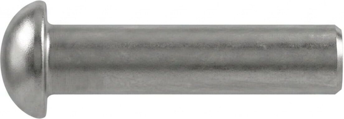Industrial Quality Supplies DIN 660 Halbrundniete Stahl 6 x 12 S  aus Stahl gefertigt  für Nietverbindungen geeignet (006600000060012)