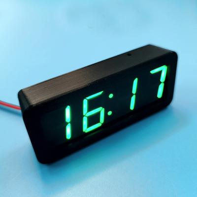 Daily Discovery GPS LED Digital Car Clock Hour Display USB Powered Electronic Time Clock green