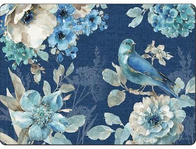 Cala Home Hardboard Placemats - Indigold - Set of 4 - 15.5x11.25x.224