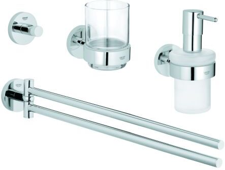 Grohe Essentials Bad-Accessories 40846001  chrom, Bad-Set 4 in 1