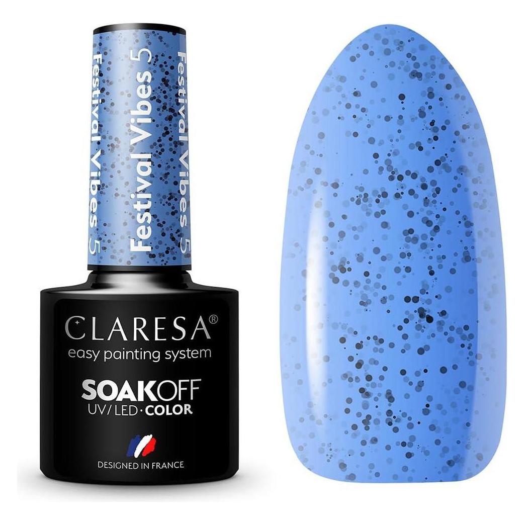 Claresa Festival Vibes UV-Nagellack 5ml - 5er-Pack (Blau, UV-Gel Lack) (44152234)