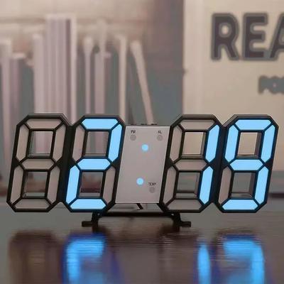 Inspired Finds GlowEdge 3D LED Digital Wall Clock Modern Ambient Night Mode Timepiece For Bedroom & Living Room a