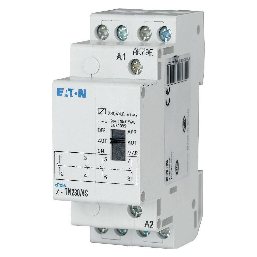 Eaton Vorwahl-Relais, 230VAC/50Hz, 4S, 20A 265579 (265579)