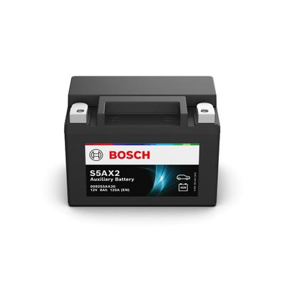 BOSCH Starterbatterie S5AX Aux AGM 12 V, 8 Ah, 125 A 0 092 S5A X20 für Volvo
