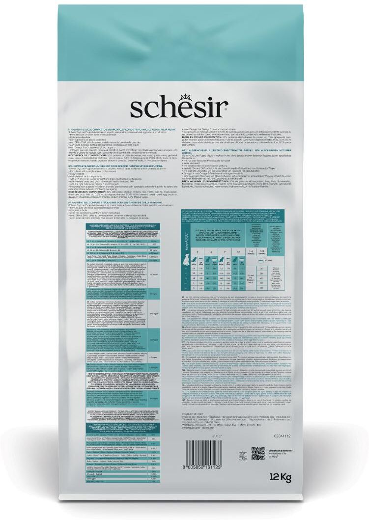 Schesir Medium Puppy Pollo 12KG