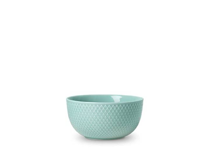 Lyngby Porcelæn bol Ø13 cm Rhombe Color Mix & Match en porcelaine\, menthe