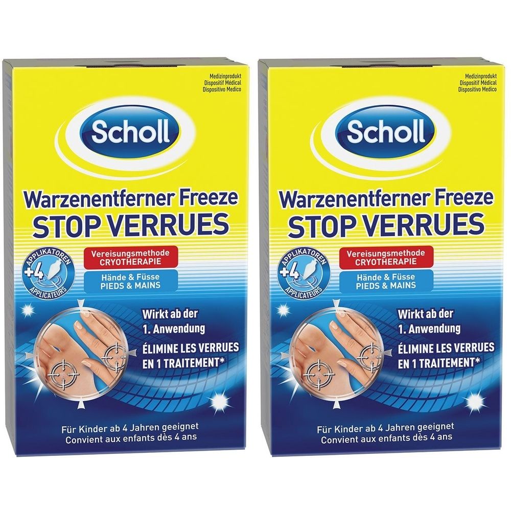 Scholl Warzenentferner Freeze 2x 2x80 ml Spray