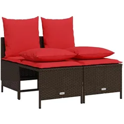 vidaXL, Gartenlounge, Gartensofa-Set