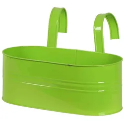 SIENA GARDEN   Blumenkasten oval, grün, 39x16,5x14,5 cm