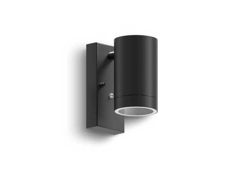 Calex wandlamp buiten Alba - rond - zwart