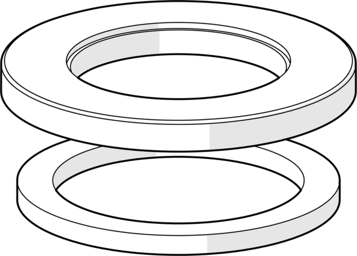 Hansa Rosette d: 55 mm chrom komplett 59913963