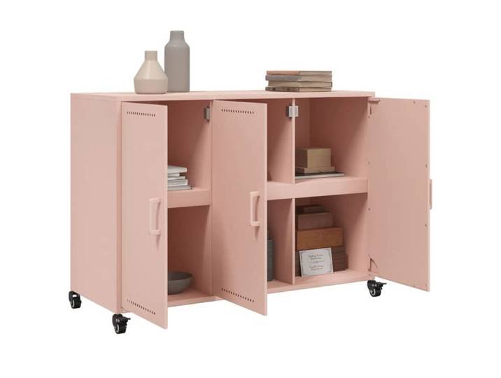 Promotion mai  * Buffet bahut - Armoire de rangement - rose 100 5x39x72 cm acier EU5697846681