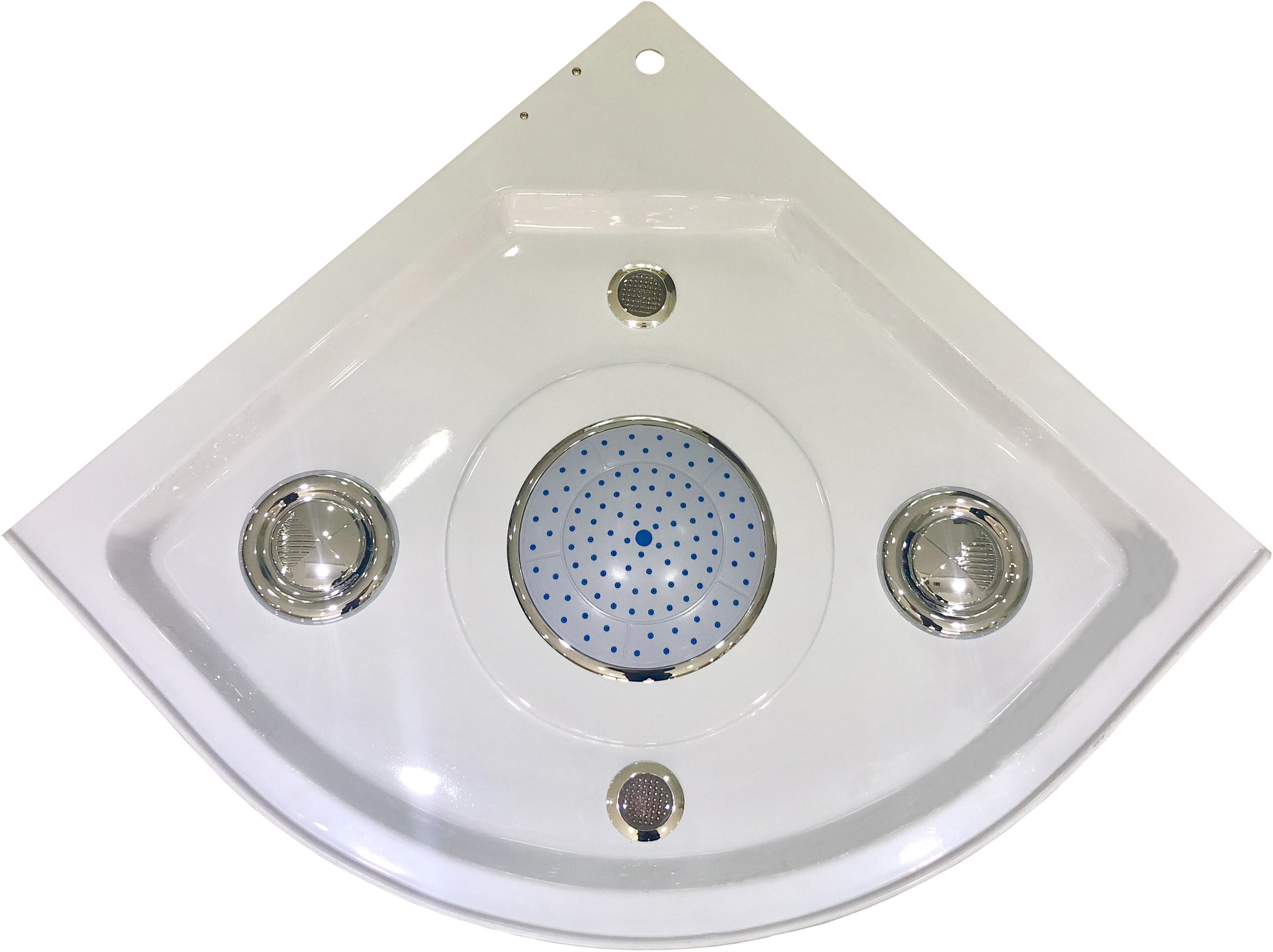 Tecnomat TETTO E PARTI ELETTRICHE PER CABINA IDRO NEPTIS 1/4 CERCHIO 90x90 cm (LxP)