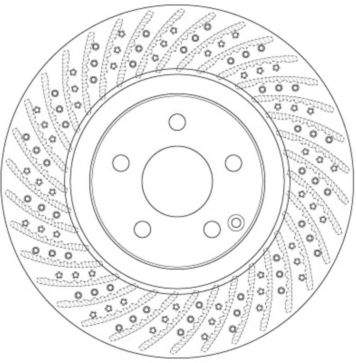 Bremsscheibe TRW DF6433S vorne, belüftet, perforiert, 1 Stück