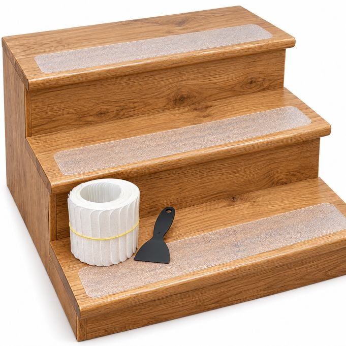 Relaxdays Zelfklevende trapmatten set van 15 stuks
