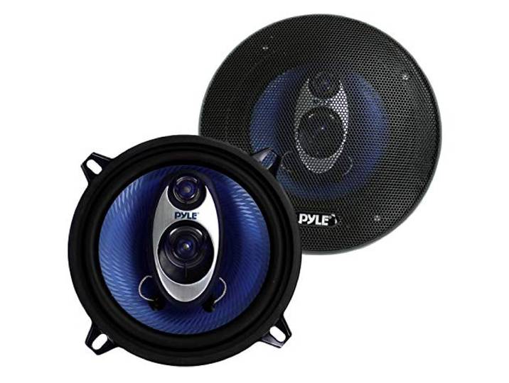 Pyle Auto Luidsprekers - Auto Speakers - Piekvermogen - 110-20 kHz Frequentierespons - 4 Ohm en 19 mm ASV-spoel - 9 cm - 2 weg - 13 cm - 3 weg