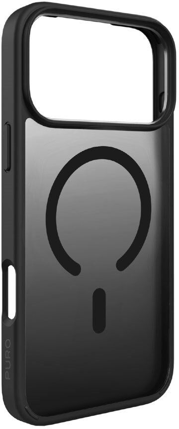 PURO iPhone 17 Pro Max GRADIENT Case - MagSafe Kompatibel - Gennemsigtig / Sort