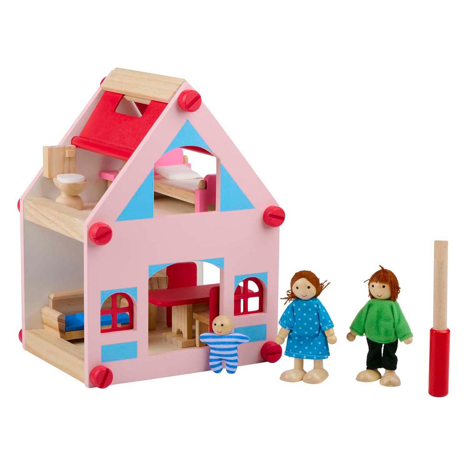 Marionette Wooden Toys Puppenhaus Marionette 20x15x27cm (47201177)