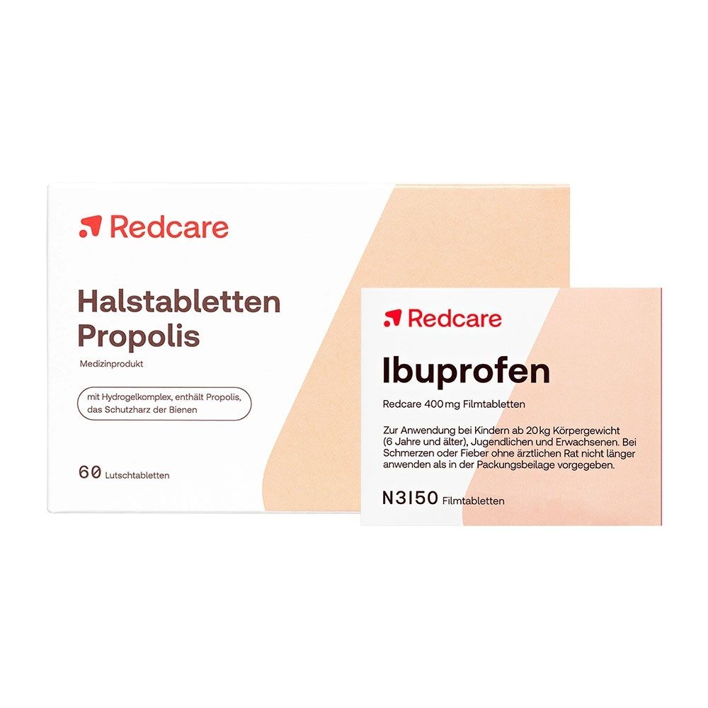 Redcare Ibuprofen 400mg + Halstabletten 60+50 St Set