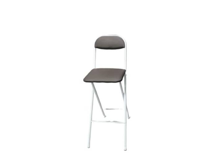 LXLAEOANG Klappbare Barstühle, Einfacher Barhocker Mit Eisenrückenlehne Verdickte Fußabdeckungen for Küche, Bar, Tisch, Stuhl, Esszimmer mit mehreren Szenen(D-brown-65cm)