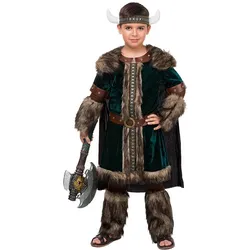 Boland Gehörnter Barbar Kostüm für Kinder (110, 116, 122)