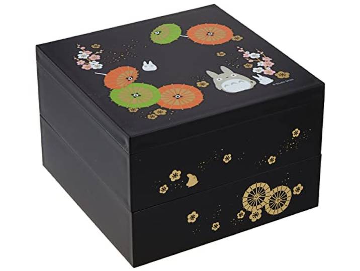 Studio Ghibli - My Neighbor Totoro - Totoro, Skater Traditionelle japanische Lackware - 2-stöckige Bento-Box