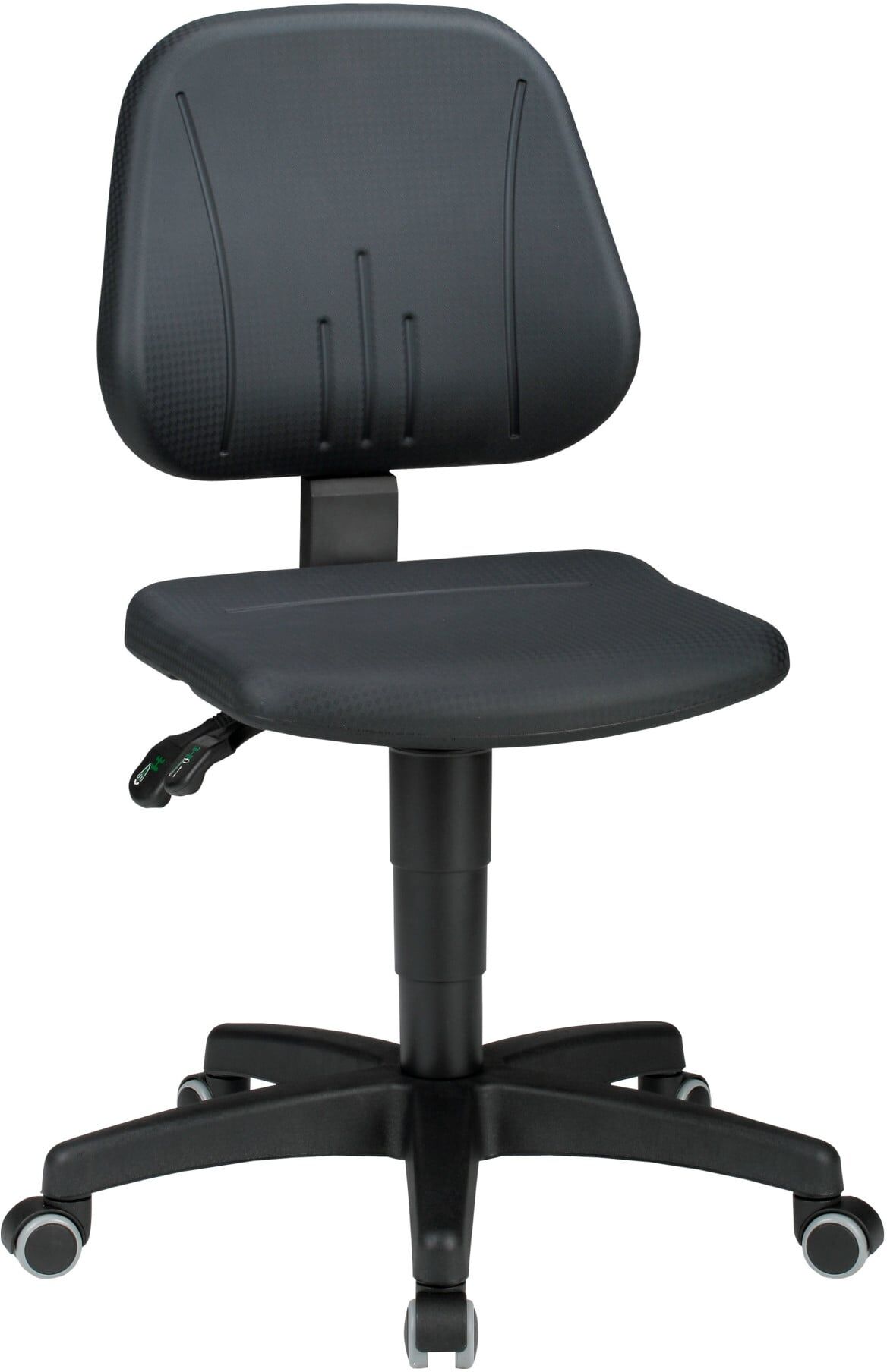 bimos Arbeitsdrehstuhl Unitec mit Rollen und PU-Schaum schwarz Sitzhöhe 440-620 mm (9653-2000)