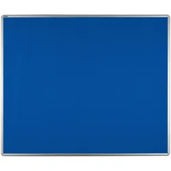 Textil-Pinnwand ekoTAB mit Alurahmen, 1200 x 900 mm, blau