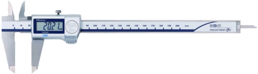 Mitutoyo Digi. ABS Messschieber CoolantProof IP67 0-200mm, standard Tiefenmaß (500-717-20)