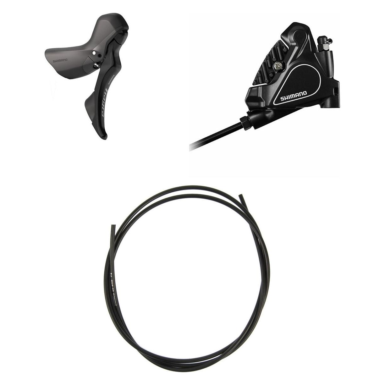 Shimano Scheibenbremsen-Set TIAGRA BR-RS405 mit ST-R4020 (Hinterradbremse, Bremsset, 2) (IR40201DTRDSC170A)