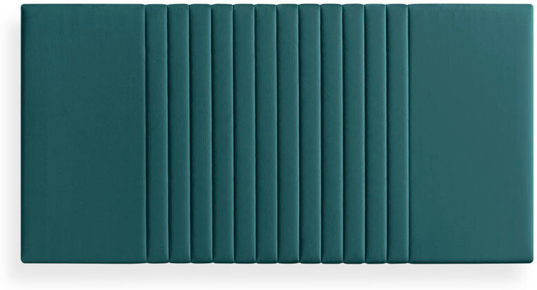 Brayden Studio Upholstered Velvet Headboard Petrol Single (3')