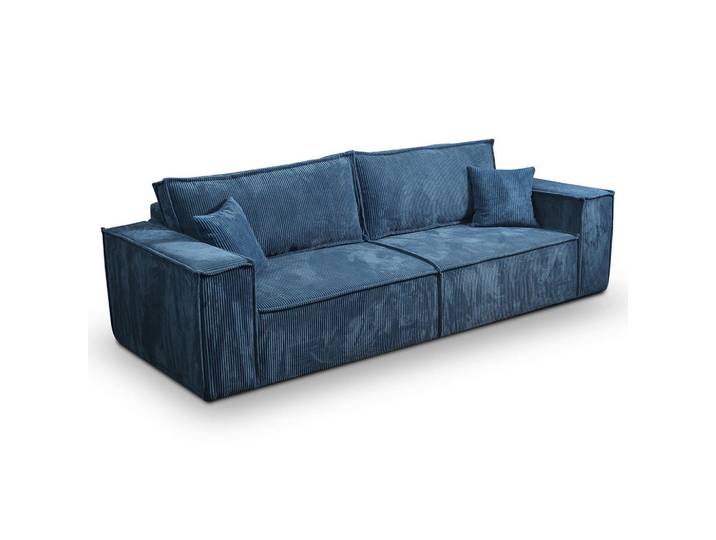 Petits-meubles Sofa Isaac 4 Sitzplätze Blau, 255x85x105 cm, Wohnzimmer, Sofas & Couches, Sofas