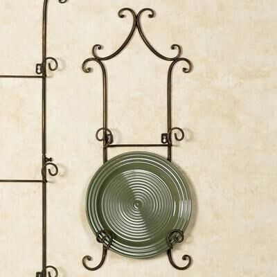 Touch of Class Regalla Plate Rack, Two Plate, Antique Bronze