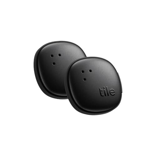 Life360 Tile Sticker Bluetooth-tracker en itemfinder, 2 stuks, zwart