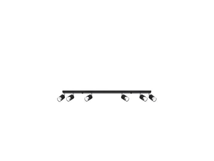 Design Deckenlampe Keramik „Nero“ - 6-Flammig Silber Sollux Lighting