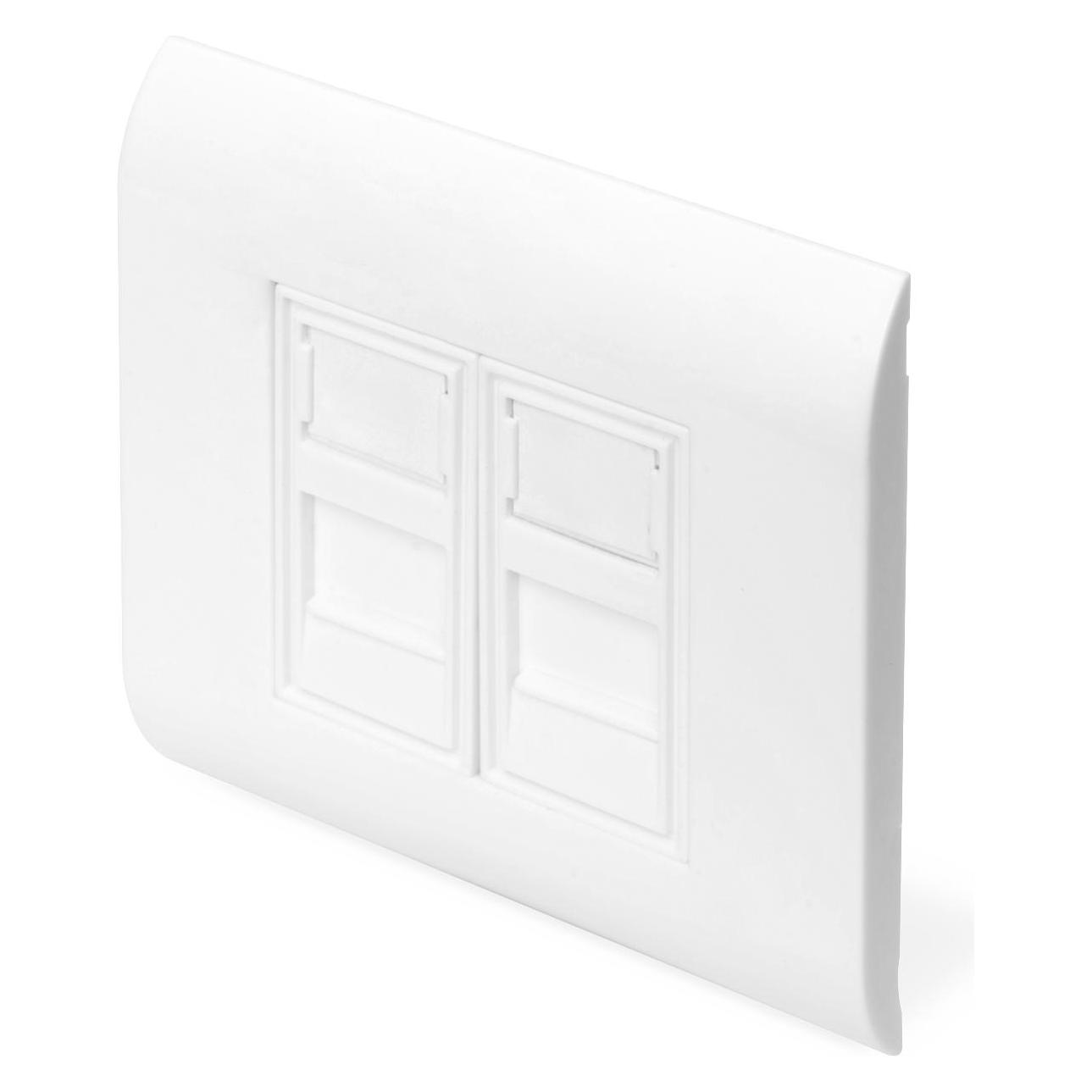 Digitus Leerdose für Keystone Module, Rahmen 80x80mm, Französischer Typ (DN-93802)