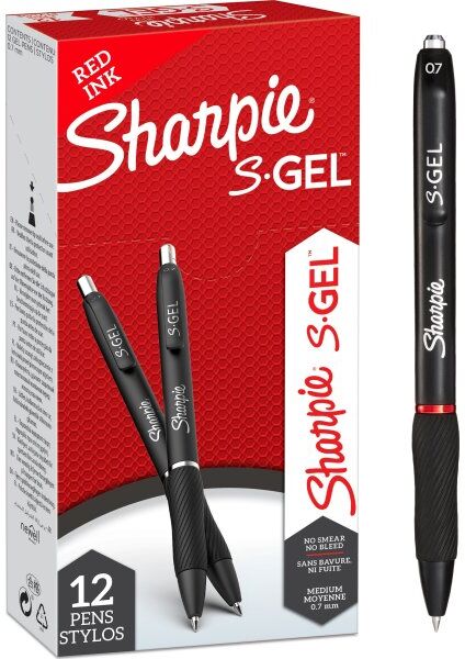Sharpie S-Gel Rollerpen   Rød